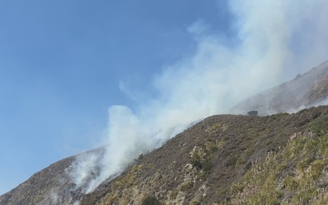 Plaskett Fire along Highway 1