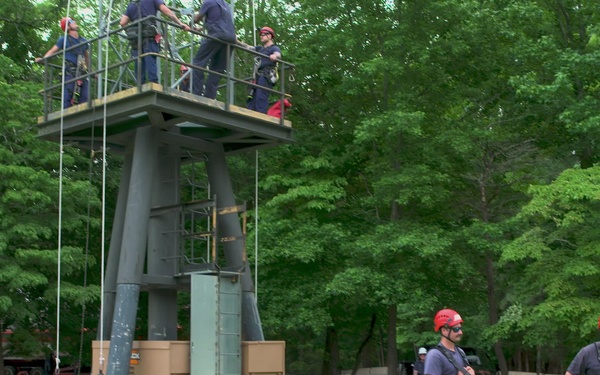 Aids to Navigation Suspended Rescue Training