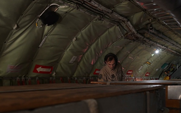 KC135 supports sunset patrol operations