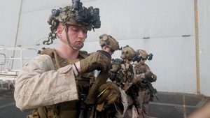 B-Roll: 11th MEU Marines Conduct Live-Fire Range aboard USS Portland