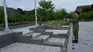 US, Japanese Forces Host Flag Raising Ceremony for Exercise YamaSakura 91