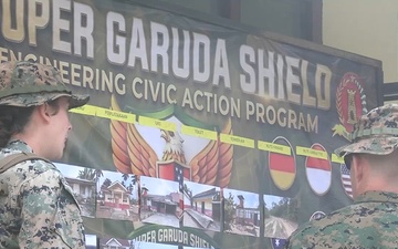 Super Garuda Shield 26: Leaders from US, Indonesian militaries visit joint renovation site