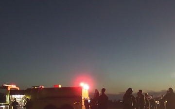 ARFF Conducts Aircraft Burn Training Exercise at MCAS New River