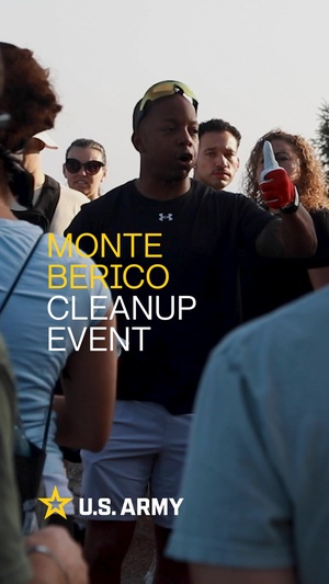 Reel: US Army 1st Sgt Joshua Pless-Mosley describes significance of the Monte Berico cleanup event [Social Media 16:9]
