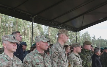 U.S. Soldiers and Allies participate in BPTA and NATO FLF Battle Group-Poland anniversary ceremony B-Roll