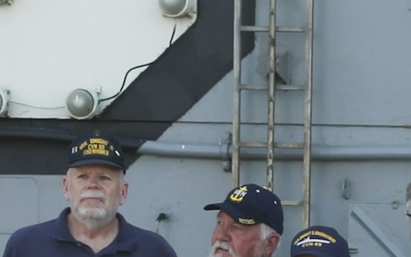 USS Dwight D. Eisenhower Plankowners Return Aboard