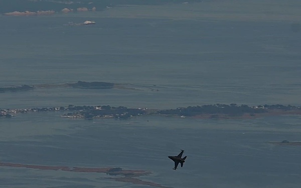 B-roll: 113th Wing F-16s conduct intercept training