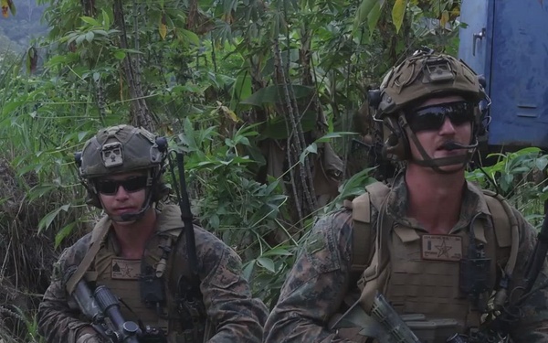 B-Roll: Super Garuda Shield: MRF-D Marines, Indonesian marines, Korean marines, Japanese soldiers conduct raid exercise