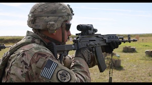U.S. Soldiers and NATO Allies conduct joint weapons familiarization in Poland - B-roll