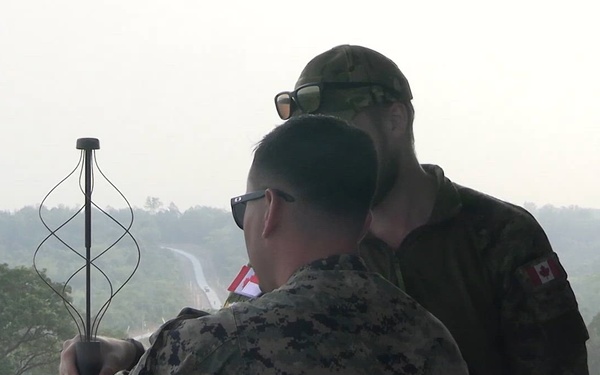 Super Garuda Shield 26: MRF-D Marines, Indonesian, Canadian and Japanese forward observers conduct joint land-strike live fire