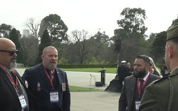 B-Roll: MRF-D Marines attend 9/11 memorial service in Melbourne 