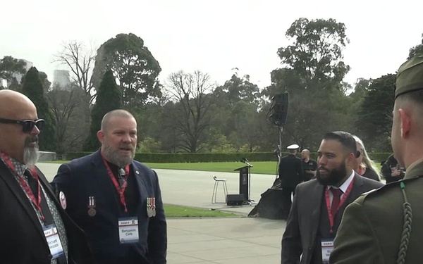 B-Roll: MRF-D Marines attend 9/11 memorial service in Melbourne 
