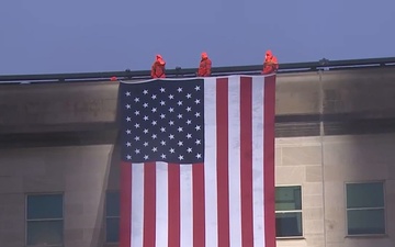 Pentagon 9-11 Flag Unfurling Ceremony