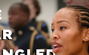 The U.S. Army Chorus performs The Star Spangled Banner
