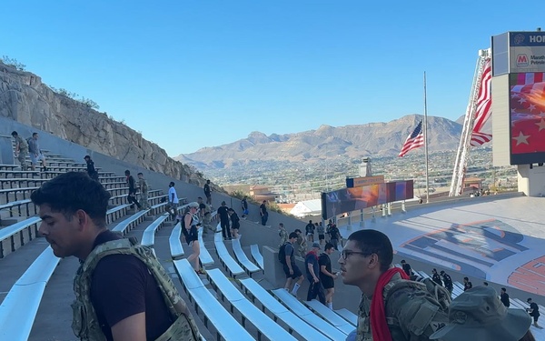 1AD Soldiers, El Paso community honor fallen first responders at annual UTEP 9/11 Memorial Stair Climb