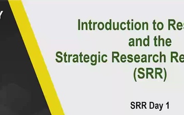 2026-08-26 Introduction to Research and the SSR day 1