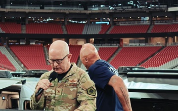 Col. Nicholas Ihde speaks at the 9/11 Memorial Stair Climb
