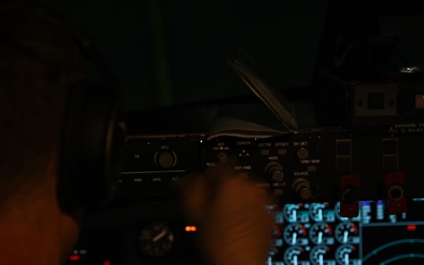 KC-135 refuels F-16s for regional deterrence