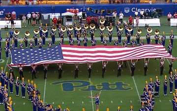 911th Airlift Wing flies over Pitt Panther's Season opener