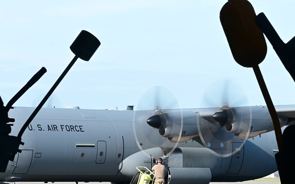B-ROLL: Acceptance inspection, 165th Airlift Wing C-130J Maintenance