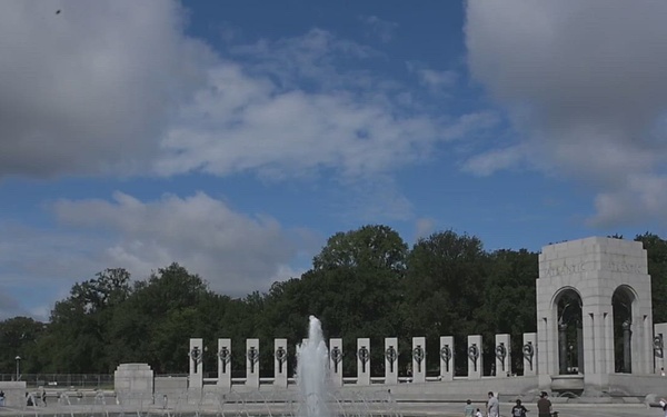 JTF- DC Guardsmen Patrol the National World War II Memorial