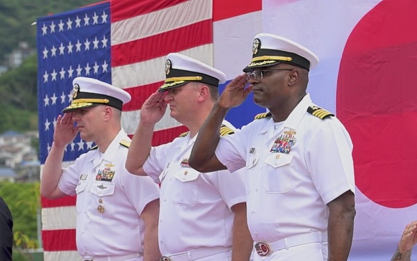 B-Roll Package - Commander, Fleet Activites Sasebo Change of Command Ceremony