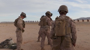 1st Marine Division conducts mortar drills at Marine Corps Air Ground Combat Center