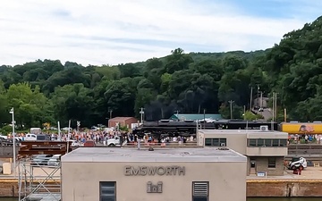 Big Boy No. 4014 at Emsworth Locks and Dams - USACE Pittsburgh District