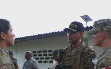 Alpha Company, 403rd Civil Affairs Battalion Water Tank Delivery to Guasimo Panama Celebration