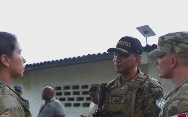 Alpha Company, 403rd Civil Affairs Battalion Water Tank Delivery to Guasimo Panama Celebration