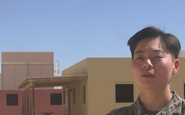 U.S. Marines with Charlie Co., 1st Recon Bn. participate in interviews for MWX