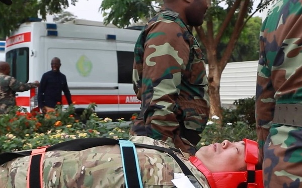 B-Roll: US, Angolan medical teams train for mass casualty response during medical readiness exercise