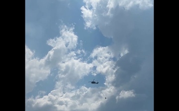 Arkansas National Guard UH-60 Black Hawks pour on support