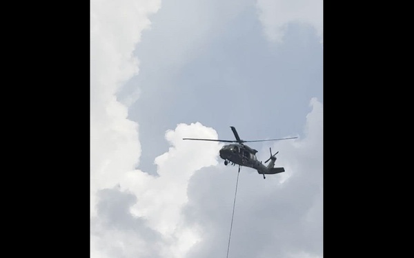Arkansas National Guardsmen brave the heat