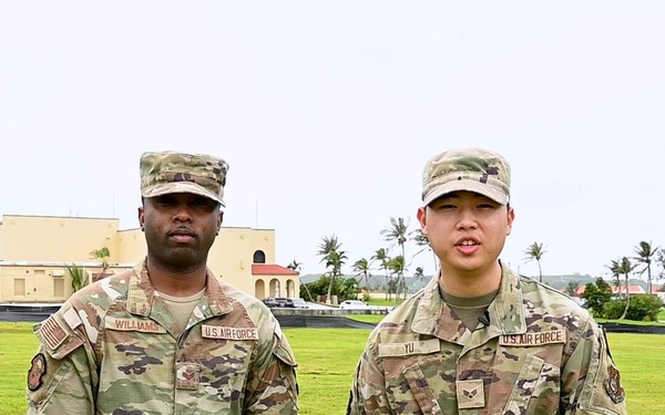 Senior Airmens’ David Yu, Marlin Williams – Los Angeles Rams Shout-out