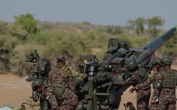 Indian Army demonstrates M777 artillery techniques during Yudh Abhyas 2026