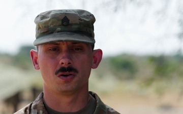 U.S. Soldier discusses L70 Bofors training during Yudh Abhyas 2026