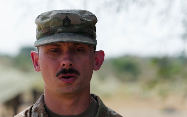 U.S. Soldier discusses L70 Bofors training during Yudh Abhyas 2026