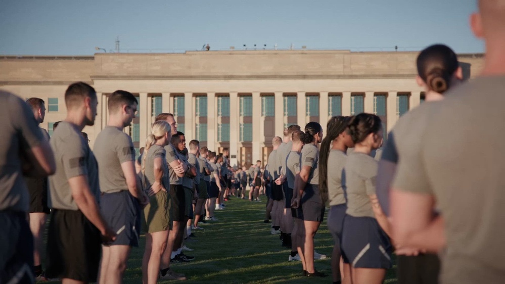 DVIDS - Video - SECWAR host PT with Service Members