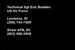 Tech. Sgt. Eric Bodden