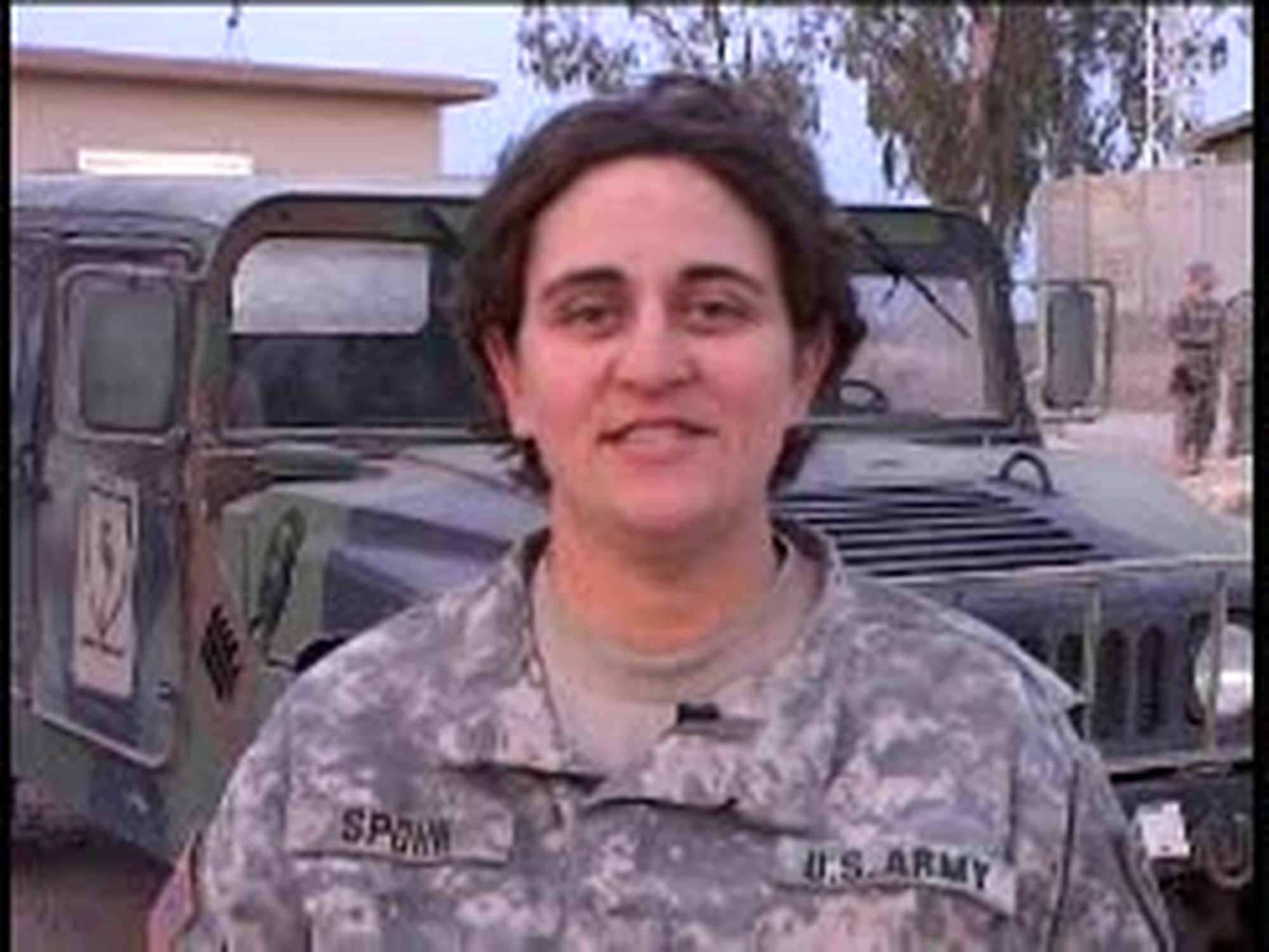Sgt. Holly Spohn sends a greeting to Ravenna, Ohio from Mosul, Iraq for Holiday Season 2006