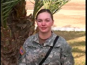 Pfc. Tracy Zimmerman