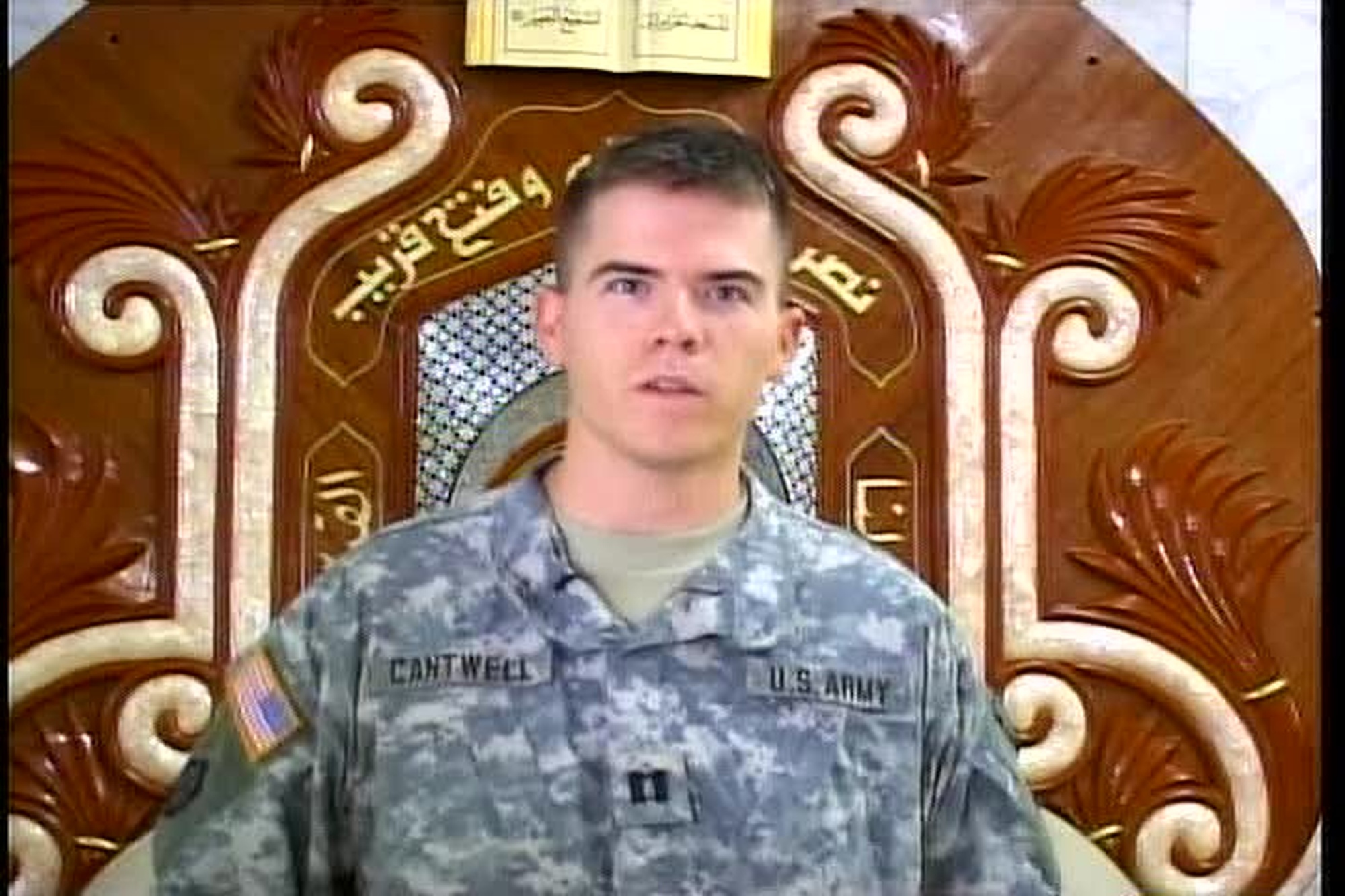 Capt. Nathan Cantwell sends a greeting to Findlay, Ohio from Baghdad, Iraq for Holiday Season 2006