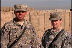 Pfc. Johnathan and Pfc Miranda Stevenson Robertson
