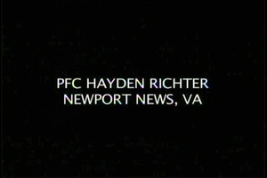 Pfc. Hayden Richter