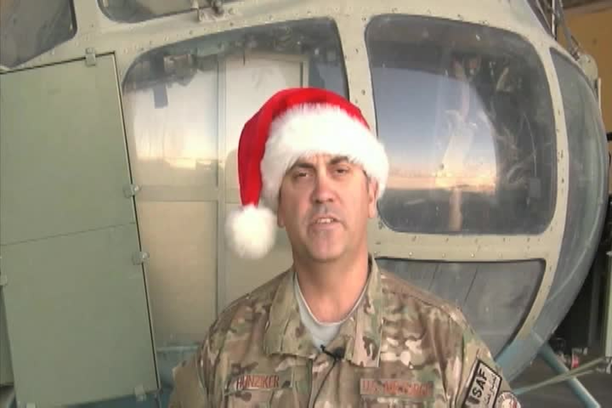 Maj. Jeffrey Hunziker sends a greeting to Provo, Utah from Kandahar, Afghanistan for Holiday Season 2011