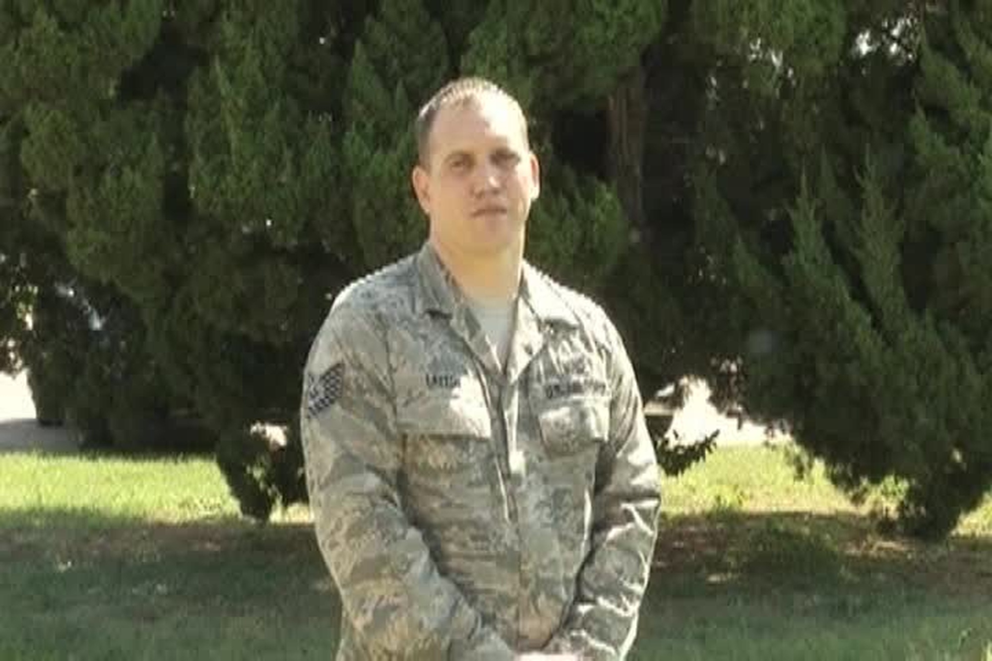 Tech. Sgt. JR Layton sends a greeting to Pawnee, Oklahoma from Kunsan Air Base, South Korea for Holiday Season 2011