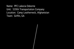 Pfc. Lakecia Osborne