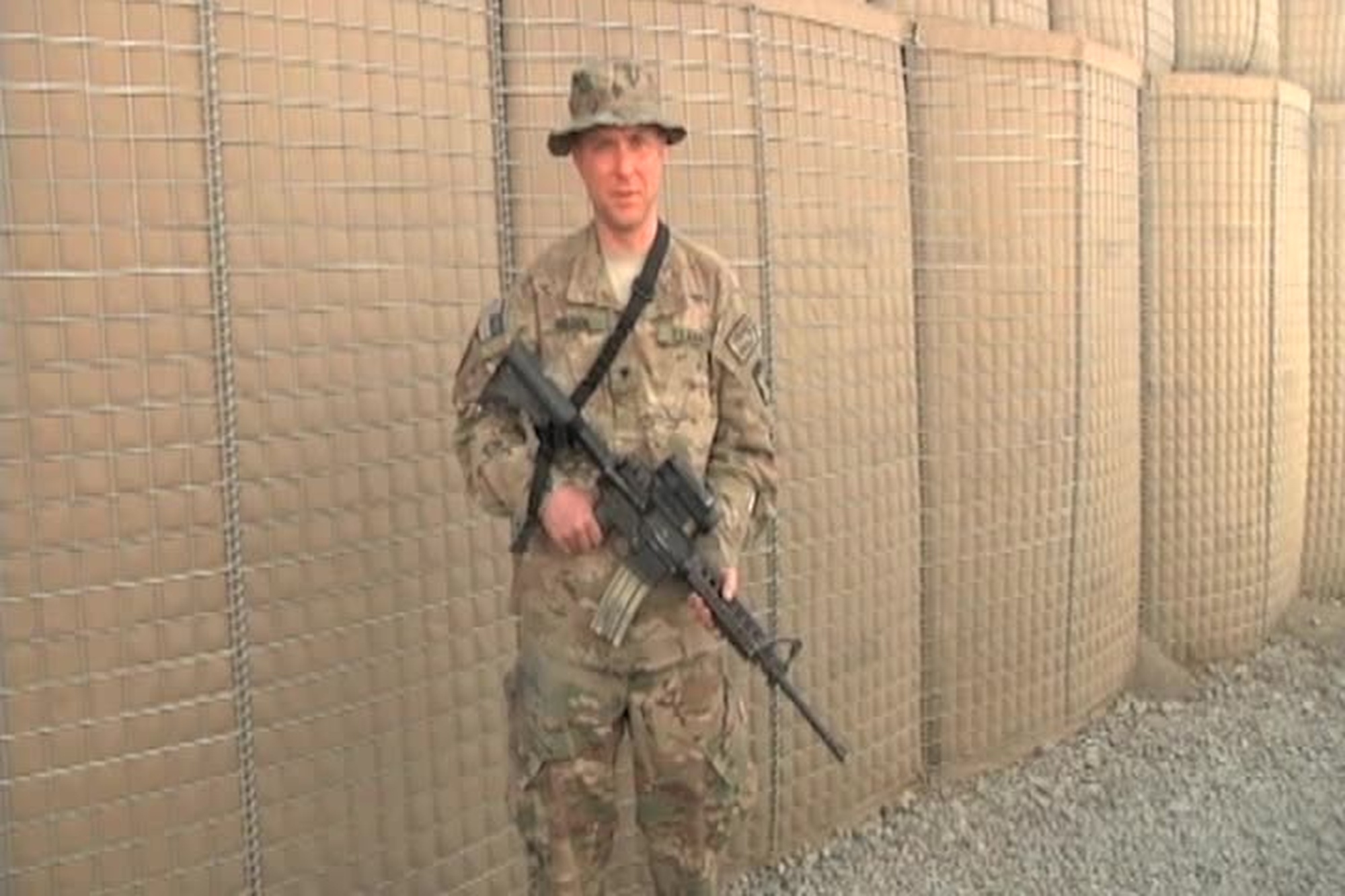 Spc. Curtis Holden sends a greeting to Minneapolis, Minnesota from Forward Operating base Salerno, Afghanistan for Holiday Season 2012