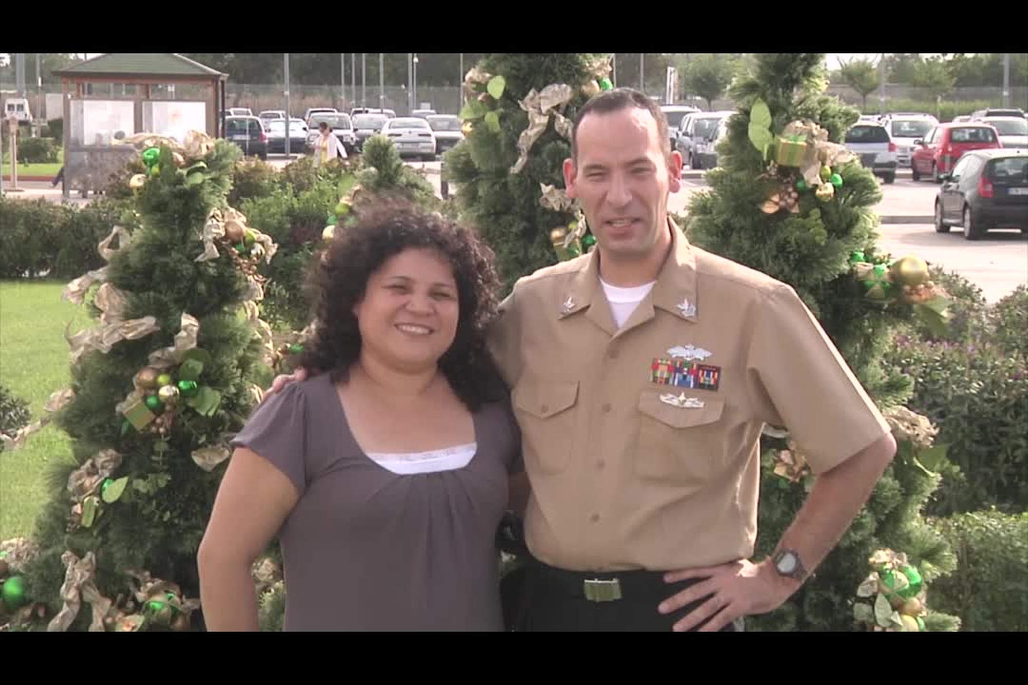 Petty Officer 1st Class Steve Ullman sends a greeting to Hampton, Virginia from NCTS Naples, Italy for Holiday Season 2012